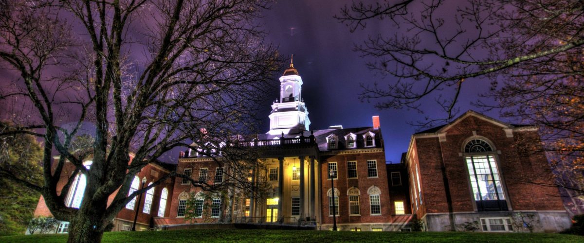 Wilbur Cross at night