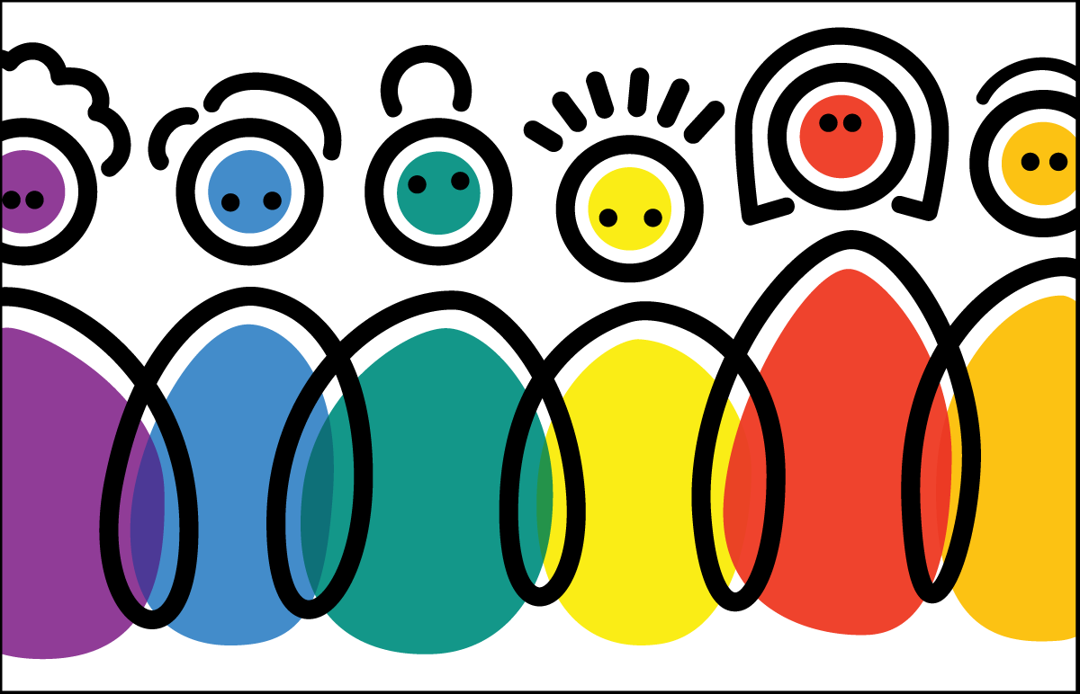 Graphic of cute people for Employee Recognition